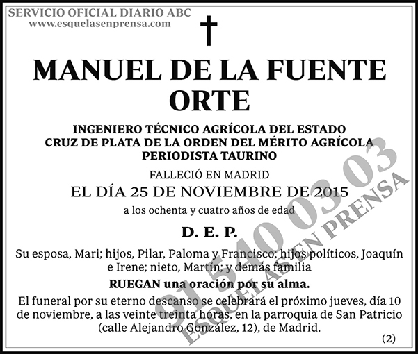 Manuel de la Fuente Orte
